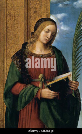 Anglais : une femme Martyr . circa 1510. Bernardino Luini - une femme Martyr - WGA13759 Banque D'Images