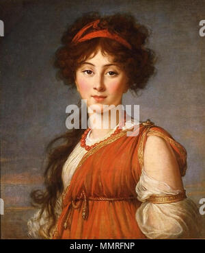 - Elisabeth Vigée-Lebrun, Varvara Naryshkina Banque D'Images