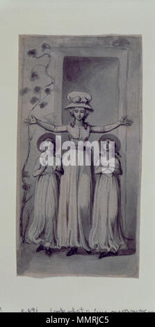 . Lavis par William Blake pour illustrer les histoires originales de Mary Wollstonecraft à partir de la vie réelle. . 1791. William Blake (1757-1827) Noms alternatifs W. Blake ; Uil'iam Bleik Description La peintre, poète, écrivain, théologien, collectionneur et graveur Date de naissance/décès 28 Novembre 1757 12 août 1827 Lieu de naissance/décès Broadwick Street London Charing Cross lieu de travail contrôle d'autorité : Q41513 : VIAF ?54144439 ISNI : ?0000 0001 2096 135X ULAN : ?500012489 RCAC : ?n78095331 NLA : ?35019221 Blake WorldCat Wollstonecraft sketch Banque D'Images