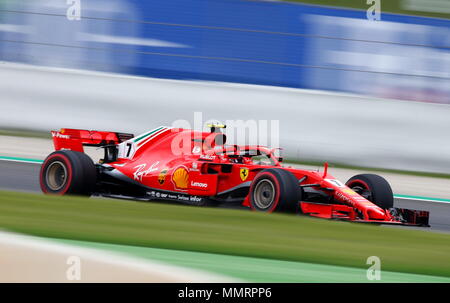 12.05.2018 Kimi Raikkonen (FIN) la Scuderia Ferrari au championnat du Monde de Formule 1, Grand Prix d'Espagne, la qualification, Barcelone, Espagne Banque D'Images