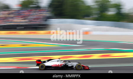 12.05.2018 Kevin Magnussen (DEN Haas) F1 Team au Championnat du Monde de Formule 1, Grand Prix d'Espagne, la qualification, Barcelone, Espagne Banque D'Images