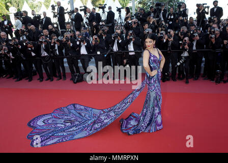 12 mai 2018 - Cannes, France : Aishwarya Rai assiste à la "Filles du Soleil" au cours de la premiere 71e festival de Cannes. Credit : Idealink Photography/Alamy Live News Banque D'Images
