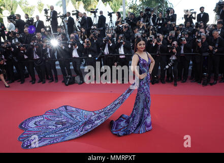 12 mai 2018 - Cannes, France : Aishwarya Rai assiste à la "Filles du Soleil" au cours de la premiere 71e festival de Cannes. Credit : Idealink Photography/Alamy Live News Banque D'Images