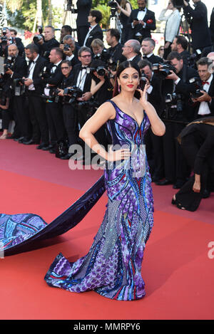 12 mai 2018 - Cannes, France : Aishwarya Rai assiste à la "Filles du Soleil" au cours de la premiere 71e festival de Cannes. Credit : Idealink Photography/Alamy Live News Banque D'Images