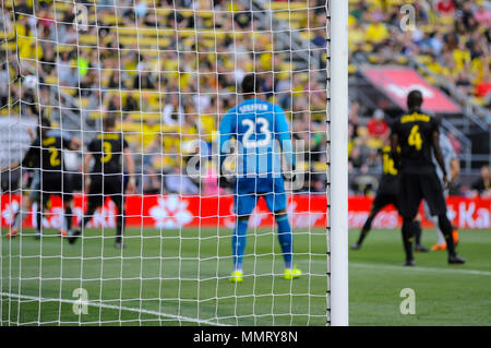 Samedi, 12 mai 2018 : Columbus Crew SC gardien Zack Steffen (23) dans la première moitié du match entre Chicago Fire et Columbus Crew Stadium, MAPFRE à SC à Columbus OH. Crédit Photo obligatoire : Dorn Byg/Cal Sport Media. Columbus Crew SC 1 - 0 Chicago Fire Crédit : Cal Sport Media/Alamy Live News Banque D'Images