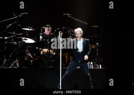 Toronto, Canada. 12 mai, 2018. Jon Bon Jovi effectue au Centre Air Canada à Toronto. Credit : Bobby Singh/Alamy Live News. Banque D'Images