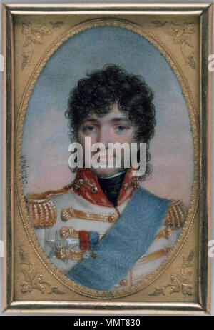 Portrait de Joachim Murat (1767-1815), Roi de Naples (1808-1815). 1811. MuratMiniature Banque D'Images