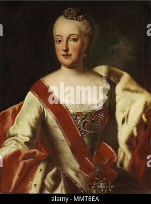 Portrait de Maria Anna Sophia de Saxe (1728-1797). 18e siècle. Atelier Desmarees Maria Anna de Saxe Banque D'Images