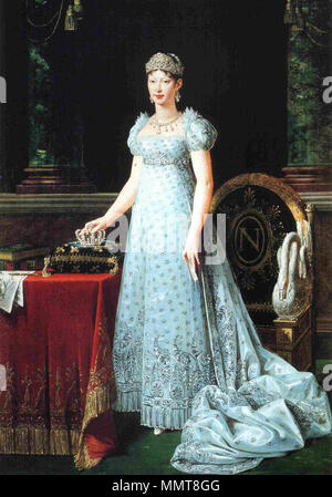 Anglais : Portrait de Marie-Louise d'Autriche, épouse de Napoléon et l'impératrice de France . 1812. Lefevre Maria Luigia Banque D'Images