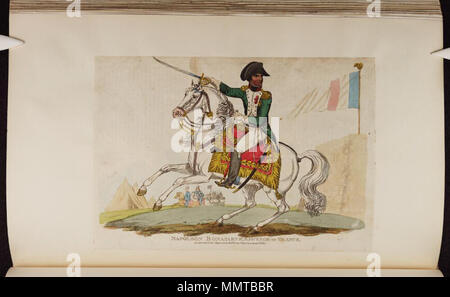 . La satire de Napoléon le retour de l'île d'Elbe et les Cent Jours. (La caricature politique) Napoléon Bonaparte, empereur de France. 31 mai 1815. Les bibliothèques Bodleian, Napoléon Bonaparte, empereur de France Banque D'Images