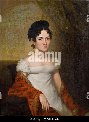 Portrait de Caroline Bonaparte (1782-1839). 1819. Leopold Kupelwieser Caroline Bonaparte 1819 Banque D'Images