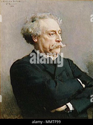 Alexandre Dumas fils (1824-1895). 1886. Bonnat - Alexandre Dumas, fils Banque D'Images