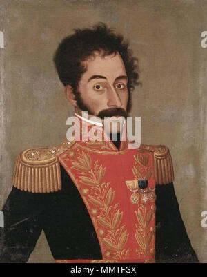 Simón Bolívar par José gil de Castro Banque D'Images