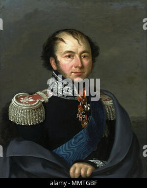 Franciszek Ksawery Drucki-Lubecki de portrait.. 1825. Gomier Franciszek Drucki-Lubecki Banque D'Images