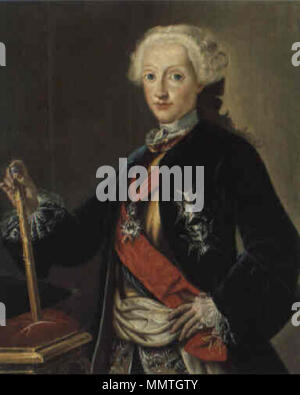 Portrait de Ferdinand I des Deux-Siciles (1751-1825). avant 1770. Ferdinando IV di Borbone Banque D'Images