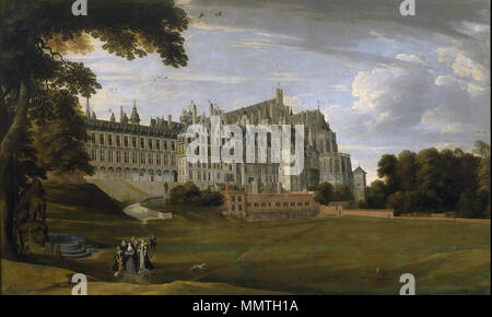 Néerlandais : Het Paleis op de Koudenberg Le Palais de Coudenberg. vers 1627. Paleis op de Koudenberg Banque D'Images