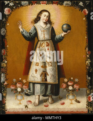 Le Christ enfant avec passion des symboles. Entre 1667 et 1700. Le Musée de Brooklyn - le Christ Enfant avec passion l'ensemble de symboles : Banque D'Images