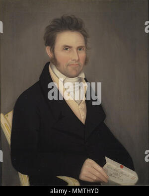 Le Colonel Nathan Beckwith. Entre 1815 et 1820. Le Musée de Brooklyn - le Colonel Nathan Beckwith - Ammi Phillips - dans l'ensemble Banque D'Images