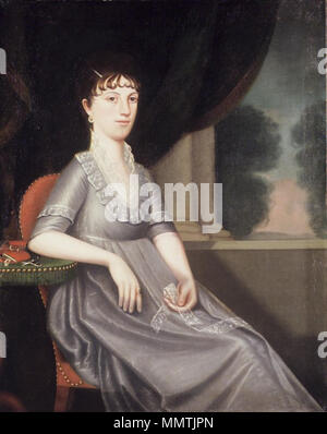 Mme Ebenezer Porter (Lucy 'Patty' Pierce Merwin). vers 1804. Le Musée de Brooklyn - Mme Ebenezer Porter (Lucy "Patty" Pierce Merwin) - Ralph Eléazar Whiteside Earl - dans l'ensemble Banque D'Images