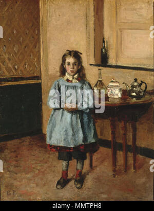 Circa 1872 Minette.. Camille Pissarro, Minette, ca. 1872. Huile sur toile, Wadsworth Atheneum Museum of Art, Banque D'Images