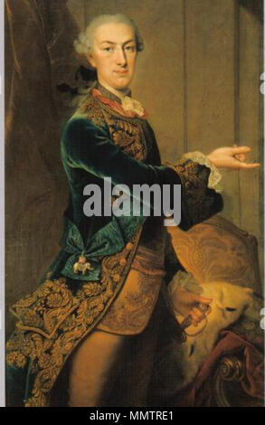 . Anglais : William I, de l'électeur de Hesse (1743-1821) portant l'ordre de l'éléphant danois Deutsch : Erbprinz Wilhelm von Hessen-Kassel, später Landgraf Wilhelm IX, Kurfürst Wilhelm I . deuxième moitié du 18ème siècle. Portrait de William I, de l'électeur de Hesse Banque D'Images