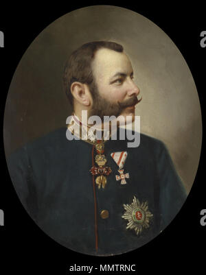 . Porträt Erzherzog Friedrich (1856-1936) en uniforme, Ordensschmuck mit Öl auf Leinwand, 52,5 x 42 cm, zugeschrieben 'Carl', um 1900 Atzker, Provenienz : Sammlung Albert Klein, Wien, Zwangsverkauf Heeresgeschichtliche am 20.9.1939 un das Museum Wien (Inventarnummer 20749), restitution an die Erben nach im Februar 2013 Albert Klein . tournant du 19/20ème siècle. attribué à "Carl Atzker Atzker" Carl Erzherzog Friedrich Banque D'Images