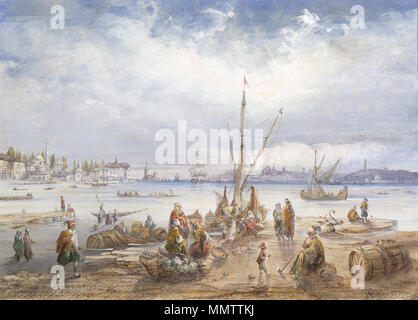 . Blick auf den asiatischen und europäischen Teil Istanbuls, signiert C. Bossoli, Tempera auf Papier auf Karton, 28 x 38 cm . en 1884. Carlo Bossoli (1815-1884) Noms alternatifs Karlo Bassoli peintre et scénographe Italo Description Date de naissance/décès 6 Décembre 1815 1 août 1884 Lieu de naissance/décès Turin Lugano lieu de travail en Russie, en Italie le contrôle d'autorité : Q3659111 : VIAF ?59356729 ISNI : ?0000 0000 6631 4812 ULAN : ?500007418 RCAC : ?n85378531 GND : ?119518430 WorldCat Carlo Bossoli Blick auf Istanbul Banque D'Images