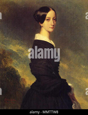 Portrait de Francisca du Brésil, la princesse de Joinville (1824-1898). 1844. François Princesse de Joinville 1844 Banque D'Images