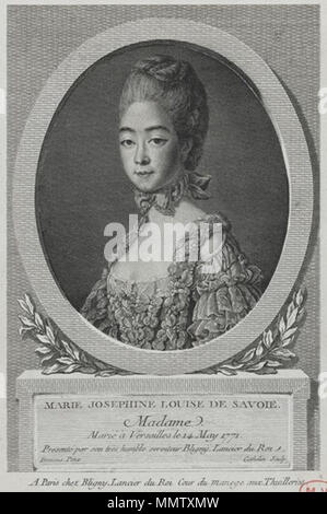 Cathelin après Drouais - Marie Joséphine de Savoie 2 Banque D'Images