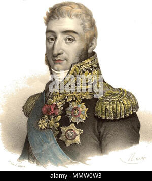 . Anglais : Charles Pierre François Augereau, duc de Castiglione (21 octobre 1757 - 12 juin 1816) Charles Pierre François Augereau Banque D'Images