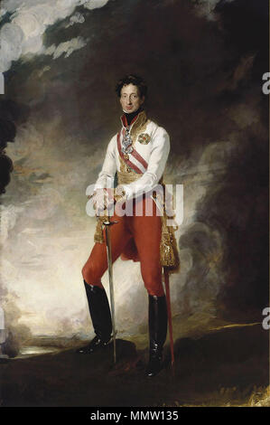 . Anglais : Portrait de Charles, Archiduc d'Autriche Charles, Archiduc d'Autriche (1771-1847). 1819. Charles, Archiduc d'Autriche - Lawrence 1819 Banque D'Images