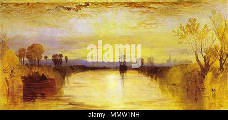 . Chichester . Canal vers 1828. J. M. W. Turner (1775-1851) Noms alternatifs J. M. W. Turner peintre et graveur Britannique Description Date de naissance/décès environ en 23 Avril 1775 19 décembre 1851 Lieu de naissance/décès catégorie:Chelsea Londres lieu de travail Londres, Grande-Bretagne, Italie, Allemagne, Suisse contrôle d'autorité : Q159758 : VIAF ?100900492 ?ISNI : 0000 0001 2145 4990 ULAN : ?500026846 RCAC : ?n79060712 NLA : ?35751158 jmw turner le canal de Chichester WorldCat Banque D'Images