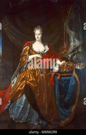 . Anglais : Portrait de Christiane Eberhardine de Brandenburg-Bayreuth (1671-1727), électrice de Saxe et reine de Pologne . Probablement première moitié de 18e siècle. Christiane Eberhardine de Brandenburg-Bayreuth Banque D'Images