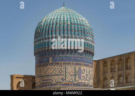 Mausolée à Bibi-Khanum complexe, Samarkand, Ouzbékistan Banque D'Images