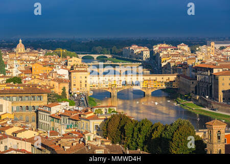 Vue aérienne de Florence Banque D'Images