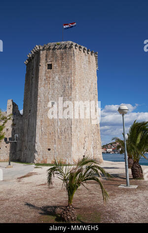 La forteresse Kamerlengo, Trogir, Croatie. Banque D'Images