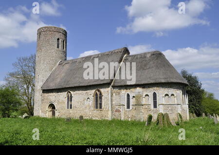 St Margaret's Church Hales Norfolk Angleterre Banque D'Images