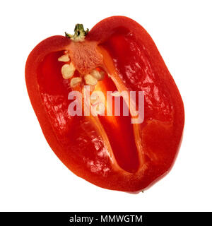 Le Habanero est un piment de taille moyenne type pod cultivar de l'espèce Capsicum annuum. C'est une très hot chili, avec un arôme floral, est issue Banque D'Images