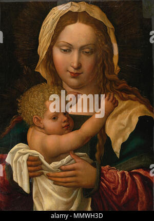 . La Vierge et l'enfant . Au début du xvie siècle. Cercle d'Joos van Cleve (vers 1485 - 1540/1541) noms alternatifs Joos van der Beke, Joos van der Beken, Joos van Cleef, maître de la mort de la Vierge Description peintre flamand et rapporteur pour avis Date de naissance/décès vers 1485 entre le 10 novembre 1540 et 13 avril 1541 Lieu de naissance/décès Clèves ( ?) lieu de travail d'Anvers (vers Kalkar 1505-1508), Bruges (1507-1511), Anvers (1511-1540), la France (1529), Londres (1535-1536) le contrôle d'autorité : Q153472 : VIAF ?69201794 ISNI : ?0000 0001 1877 5443 ULAN : ?500007799 RCAC : ?c91022860 NLA : ?35198 Banque D'Images