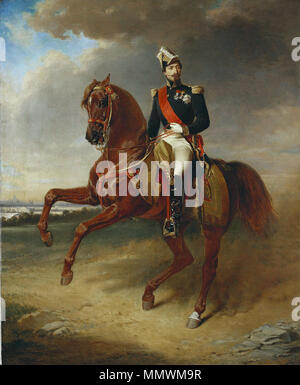 Anglais : portrait de Napoléon III, empereur des Français . 1856. Napoléon III - Boutibonne 1856 Banque D'Images