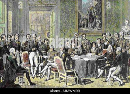 . Anglais : Le fr:Congrès de Vienne, 1814 Ελληνικά : "το της Chercher dans Βιέννης πίνακας Ιζαμπέ", του. Διακρίνονται όρθιοι προς δεξιά από αριστερά οι Γουέλινγκτον Λόμπου ντα :, Σιλβέιρα Σαλντάνια ντα Γκάμα,, Λέβενγιελμ Νοάιγ Μέττερνιχ,,, Λα Τουρ ντυ Πεν Νέσελροντ Ντάλμπεργκ,,, Ρασουμόφσκι Στιούαρτ Κλάνκαρτυ,,, Βάκεν Γκεντς Χούμπολτ, Κάθκαρτ, και. Καθήμενοι Χάρτεμπεργκ αριστερά οι από :, Πλμέλα Κάστερκ Βέσενμπεργκ,,, Λαμπραντόρ Τελεϋράνδος Στάκελμπεργκ, και. . 1815. CongressVienna Banque D'Images