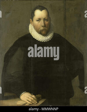 Portrait de Pieter Jansz. Kies (1536-1597).. 1596. Cornelis Cornelisz van Haarlem - Pieter Jansz Kies Banque D'Images