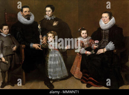 Portrait de famille. 1631. Cornelis De Vos - Portrait de famille - WGA25308 Banque D'Images