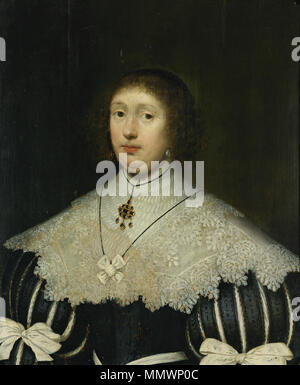 . Anglais : Portrait de femme . 1630. Cornelis Janssens van Ceulen Portrait de femme Banque D'Images