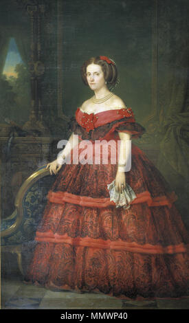 Infanta Isabel Fernanda de Borbón por Carlos Luis de Ribera y Fieve Banque D'Images