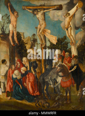 Crucifixion. 1501. Lucas Cranach l'ancien - La Crucifixion - Google Art Project (679844) Banque D'Images