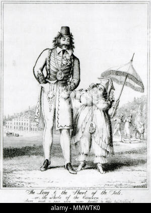 . Cette image PNG est une version miniature du fichier : la longue et courte de l'histoire de George Cruikshank.jpg. En général, la version miniature doit être utilisé pour afficher le fichier des communes, afin de réduire la taille de fichier d'images miniatures. Les éventuelles modifications à l'image doit être basée sur cette version PNG afin de prévenir la perte d'une génération, et les deux versions devraient être mises à jour. Voir ici pour plus d'informations. Deutsch | English | suomi | français | македонски | മലയാളം | português | русский |  +/- La longue et courte de ces contes, la caricature gravure de Queen Caroline et Bartolomeo Pergami Banque D'Images