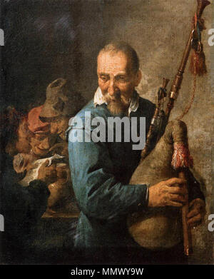 Le Musette-Player. Entre 1635 et 1640. David Teniers (II) - Le Musette-Player - WGA22078 Banque D'Images