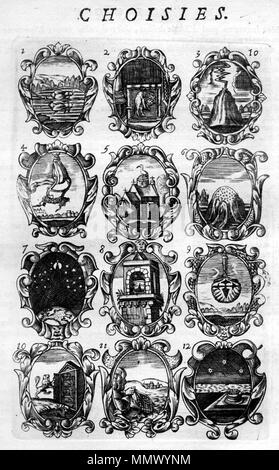 . Anglais : Illustrations from 'devises et emblemes anciennes et modernes' par Daniel de la feuille. Amsterdam 1691. Deutsch : Bildbeispiele aus 'devises et emblemes anciennes et modernes' von Daniel de la feuille. Amsterdam 1691. . 1691. Daniel de la feuille (1640-1709) de la Feuille Amsterdam 1691 Banque D'Images