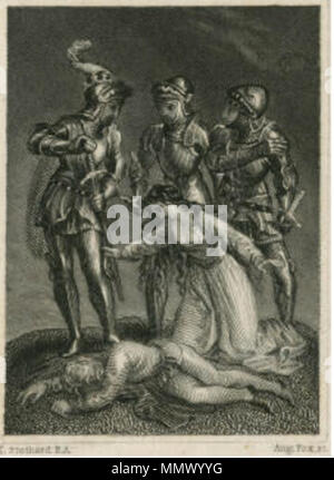 . La mort du Prince Edward dans Henry VI, part 3 . Thomas Stothard (1755-1834) Description peintre, illustrateur et graveur Date de naissance/Décès 17 Août 1755 27 avril 1834 Lieu de naissance/décès Londres Londres lieu de travail Paris (1815) contrôle d'autorité : Q2427494 : VIAF ?27071936 ISNI : ?0000 0001 1874 1809 ULAN : ?500028756 RCAC : ?n82125254 NLA : ?35527462 mort WorldCat de Prince Edward (Stothard) Banque D'Images